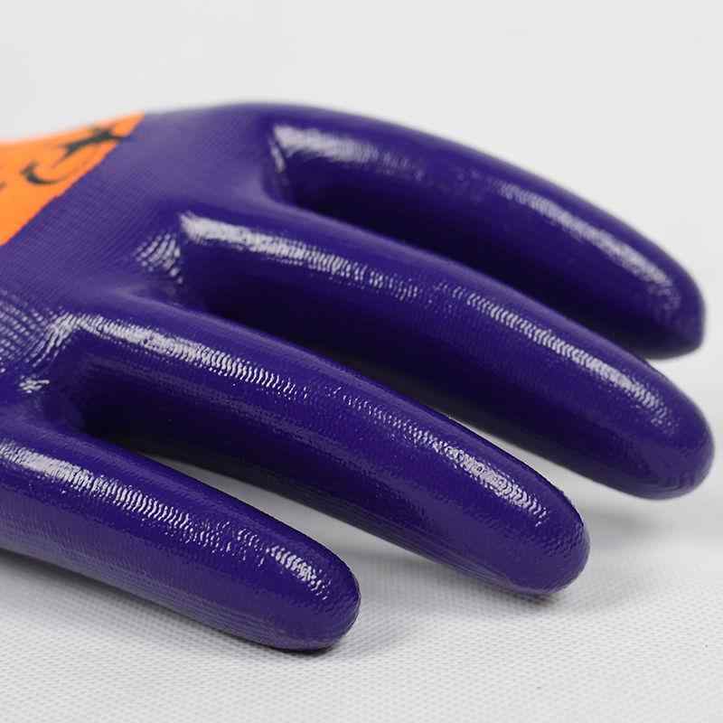 軍手 男性用 左右兼用 ニトリルゴム 耐摩耗 滑り止め 作業用 DIY ワークグローブ・機能: 防滑