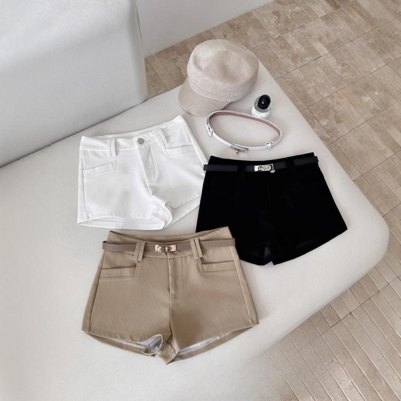 ショートパンツ レディース 春夏 カジュアル 高見え ハイウエスト 着痩せ ゆったり 短パン 無地 カプリパンツ ショーパン ホットパンツ ワイドパンツ 普段使い カッコイイ お洒落 モード系 ギャル 美脚