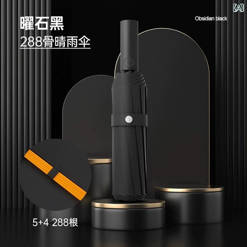 ドイツ製 セイコー 288本 骨 自動 防風 傘 拡大 強化 折りたたみ 大型 晴雨 頑丈 開閉式 ブラック ネイビー グリーン レッド ピンク