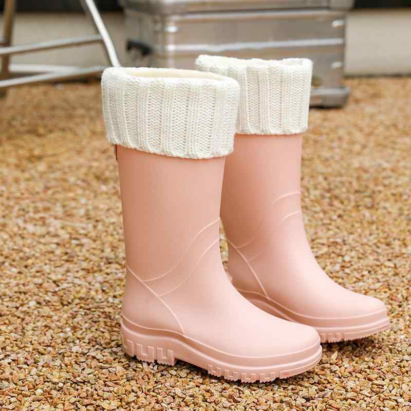 レインシューズ レディース メンズ 防水 滑り止め 高筒 ラバー シューズ 作業用 大きいサイズ キャンディカラー かわいい おしゃれ 梅雨 オールシーズン 黒 ブラック ピンク グリーン グレー