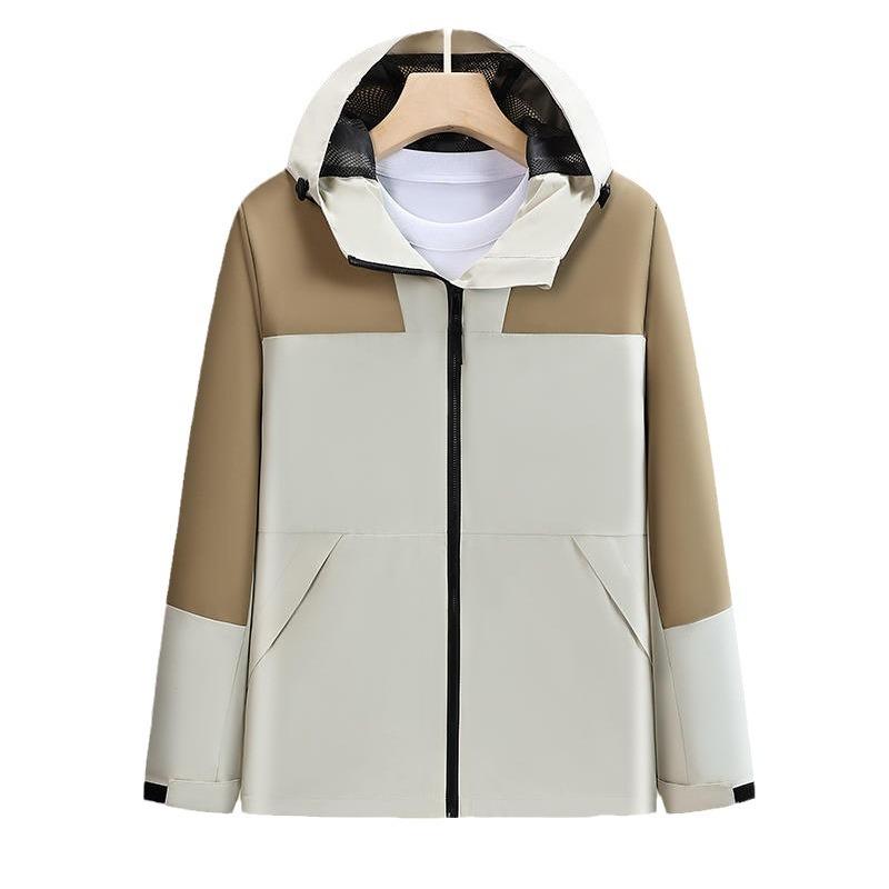 マウンテンパーカー 男女兼用 アウトドア 登山服 防風 防水 ジャケット アウター 春秋 撥水 キャンプ 旅行 米グレー 米白 黒 ピンク 豆緑 青 赤 紺 深灰 黒 橙 白 抹茶・カテゴリ: マウンテンパーカー・機能: 防水.防汚・生地: 防水・柄: 切り替え・対象: 男女兼用・スタイル: カーディガン・裏地: ポリエステル・対象年齢: 成人・フード: 有り（取り外し不可）・組み合わせ: 単品・インナー: 無し・素材: ポリエステル・襟: 無し・防水性: 3000mm・用途: サイクリング.ハイキング.キャンプ・カラー: グレー.白/黒.ピンク.グリーン.ブルー.レッド.ネイビー.ダークグレー.ブラック.オレンジ.白/ブラウン.白/抹茶グリーン・サイズ: M.L.XL.XXL.XXXL.XXXXL・アウトドア生地: ポリエステル繊維・インナータイプ: 無し・防水透湿性: 5000mm以下・対象: 男性・服装加工: Teflon防水防油・フィット: レギュラー・着丈: レギュラー