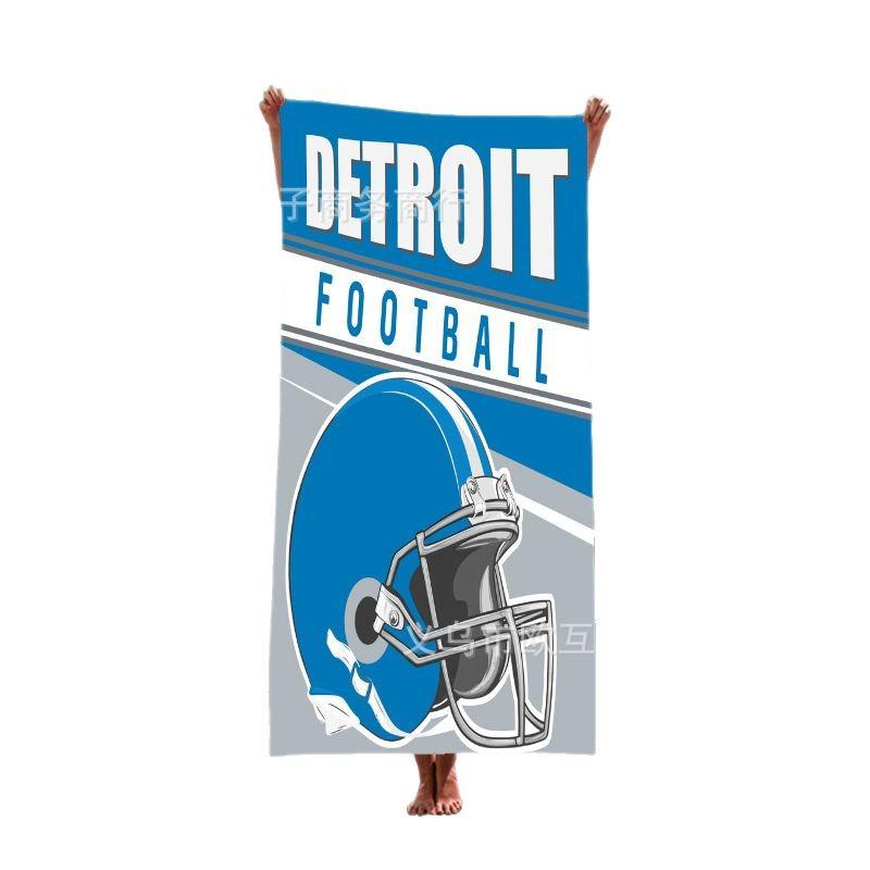 ビーチタオル スポーツ オリーブ柄 極細繊維 ポリエステル 吸水 速乾 プール 海水浴 運動会 キャンプ アウトドア 天藍色 花柄