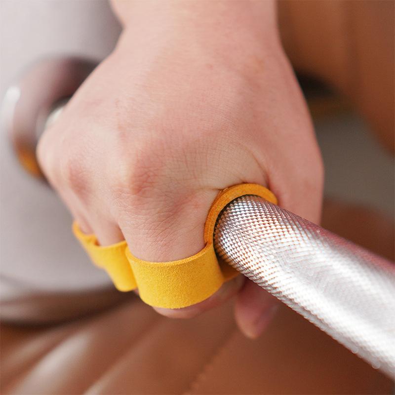 手袋 男性用 牛革 グリップカバー 筋トレ グローブ 滑り止め シリコン シングルバー トレーニング スポーツ ダンベル ベンチプレス ケトルベル リフティング 起き上がり防止(x2)