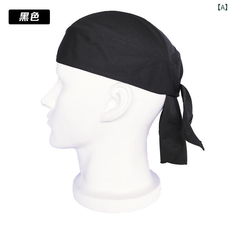 帽子 バンダナキャップ サイクルキャップ 男性用 女性用 無地 ポリエステル 吸湿速乾 防臭 UVカット 紫外線対策 ランニング ジョギング スポーツ 運動 普段使い