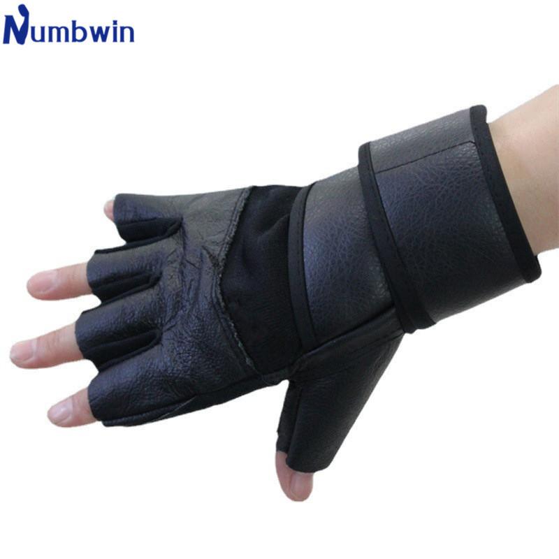 手袋 アームカバー スポーツ ハーィンガー 男性用 女性用 革 ラップグローブ トレーニング ウエイトリ..