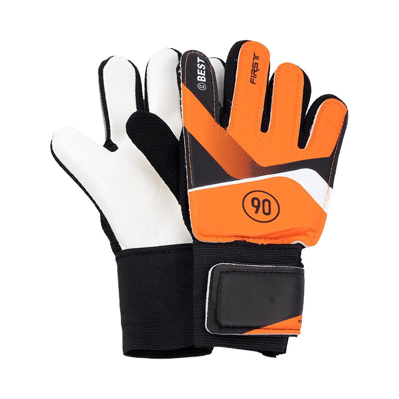 手袋 ゴールキーパー グローブ キッズ 子供用 トレーニング 小学生 男の子 大人用 プロ仕様 滑り止め付き 黒 オレンジ ブラック ブルー グリーン 5号 6...