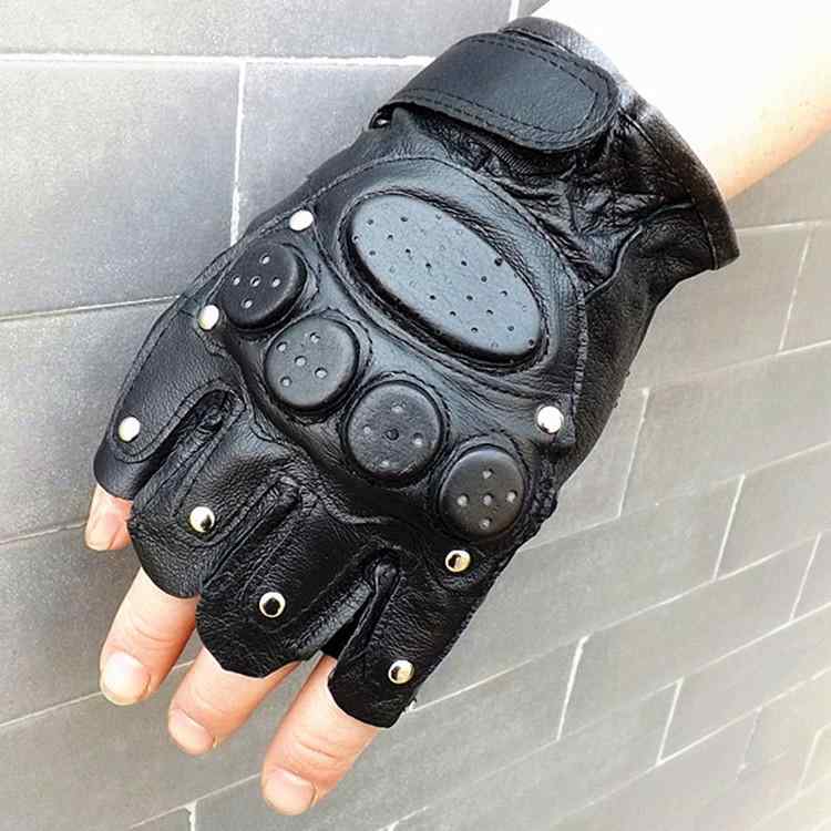 手袋 男性用 山羊革 スポーツ 格闘 ハーィンガー グローブ アウトドア 登山 バイク 警備 救助 格闘技 防具 黒(4)
