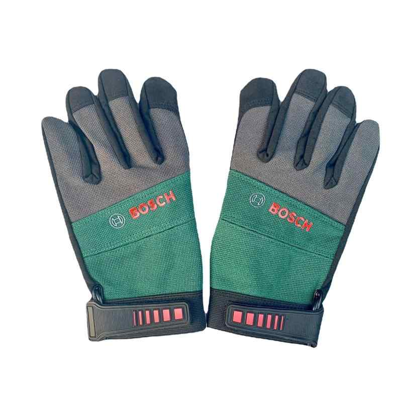 手袋 メンズ 作業用手袋 ワークグローブ 園芸用手袋 耐摩耗性 耐パンク性 滑り止め L 緑 黒(x5)