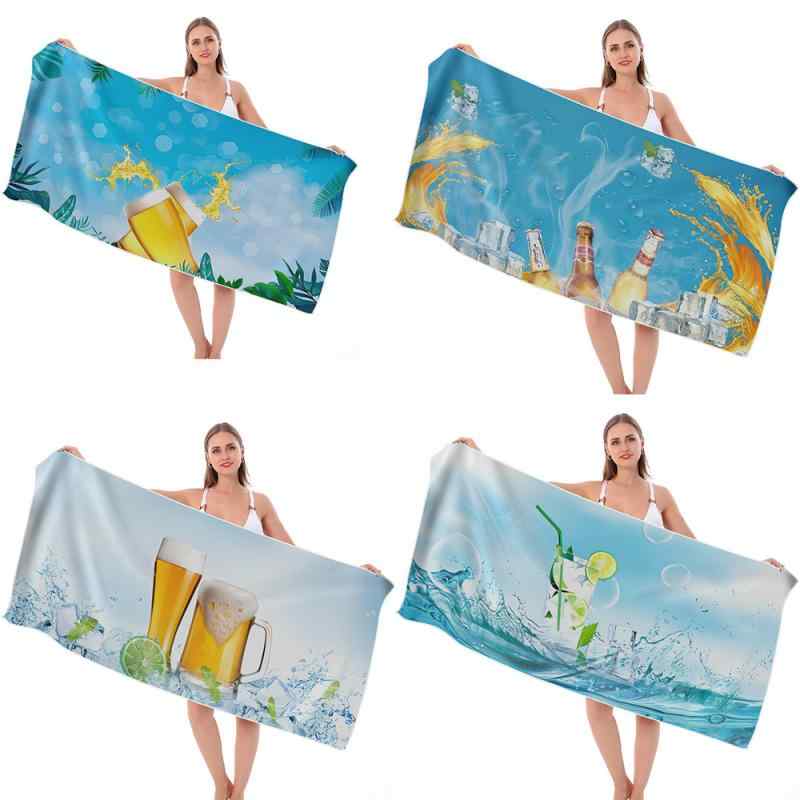 ビーチタオル 速乾タオル 極細繊維 両面パイル スポーツタオル 海水浴 プール アウトドア ビーチ ショ..