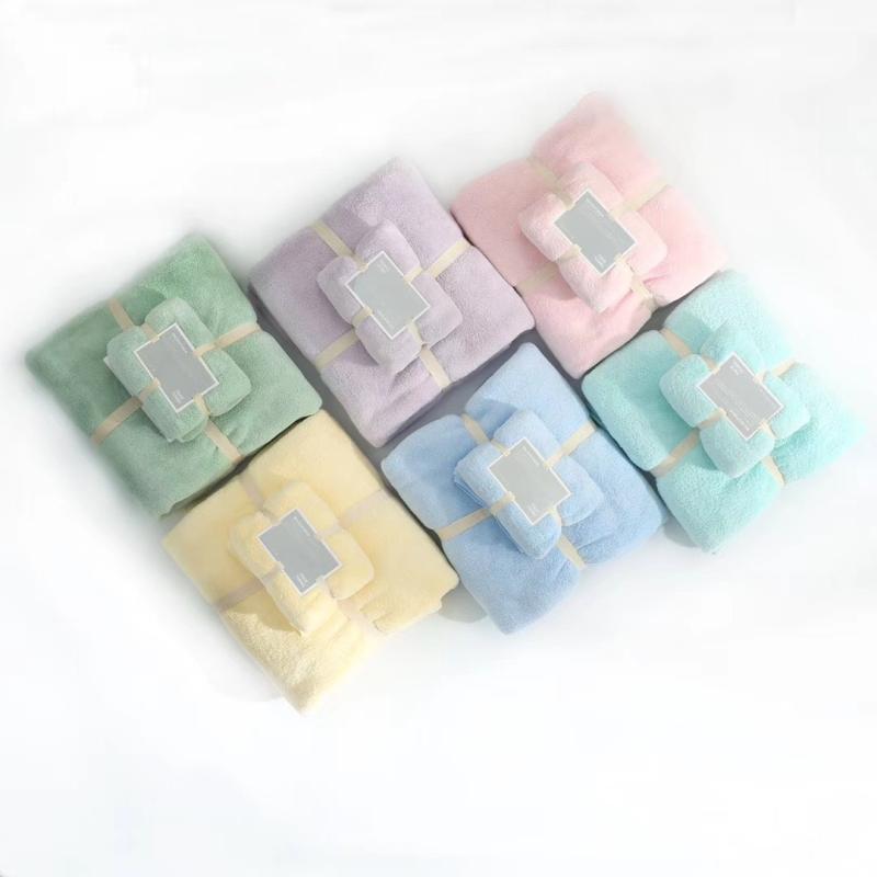タオル レディース メンズ 浴巾 バスタオル セット 極細繊維 吸水 速乾 無地 ピンク グリーン パープル ブルー ベージュ グレー