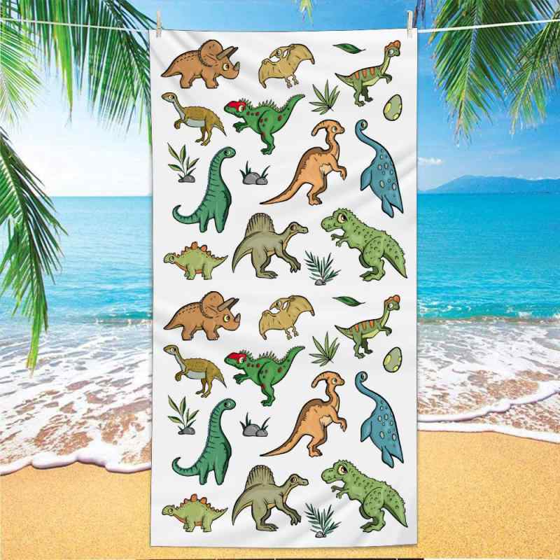 ビーチタオル 速乾 吸水 スポーツ 大人 子供 微細繊維 プリント スイミング バスタオル ポリエステル ..