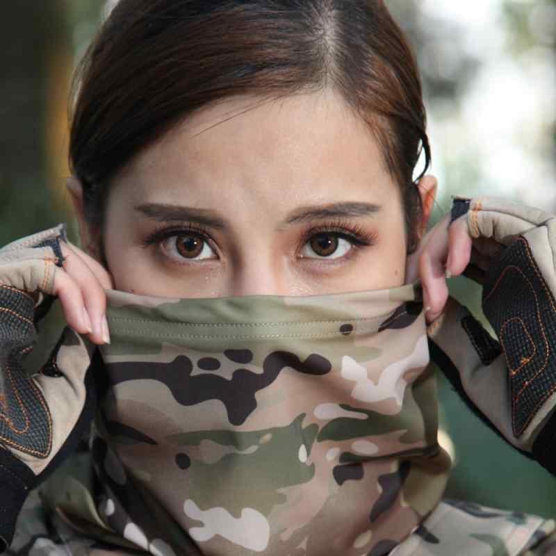 ネックウォーマー メンズ レディース 迷彩柄 バンダナ ヘッドバンド 秋冬 防風 防塵 吸汗速乾 伸縮性 登山 ランニング
