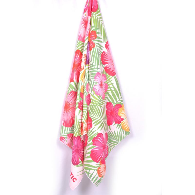 バスタオル 速乾タオル 大判 スポーツタオル 吸水性 花柄 ビーチタオル 海水浴 旅行 極細繊維