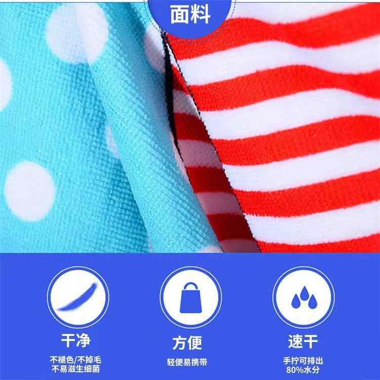 Other - ビーチタオル 極細繊維 スポーツタオル 長方形 カスタムロゴプリント 吸水速乾 運動用タオル(x2)