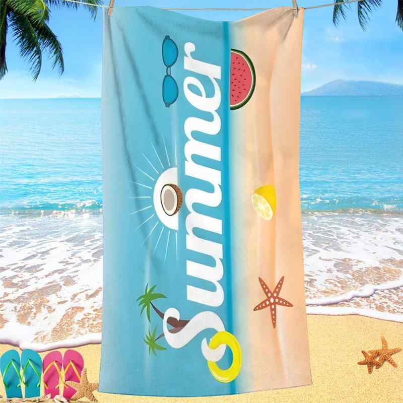 ビーチタオル 速乾 スポーツ 極細繊維 吸水性 デジタルプリント ビーチ プール 海水浴 旅行 アウトドア..