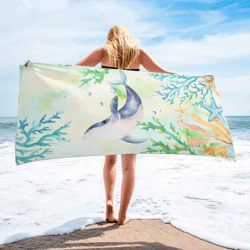 ビーチタオル 吸水速乾 極細繊維 ビーチ 浴用タオル ヨガ スポーツタオル(x5)