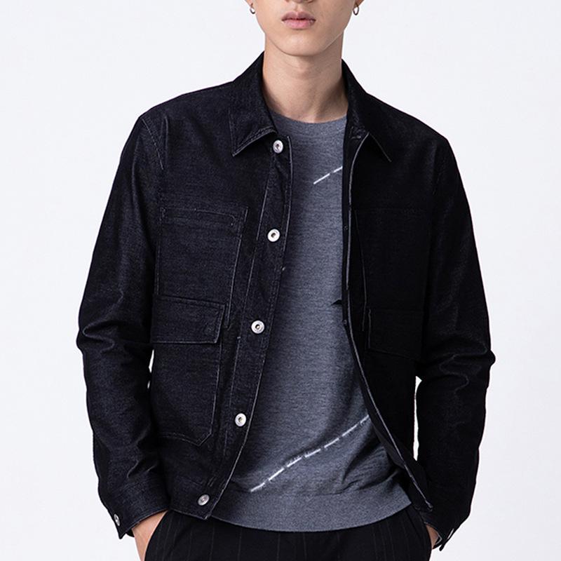 ジャケット 男性用 デニム アウター ブルゾン 型紙 S M L XL 2XL 3XL 4XL