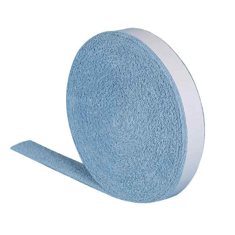 グリップテープ 全綿 バドミントン ラケット 吸汗 5m 白 黒 赤 水色 紫色 レモンイエロー 薄橙色