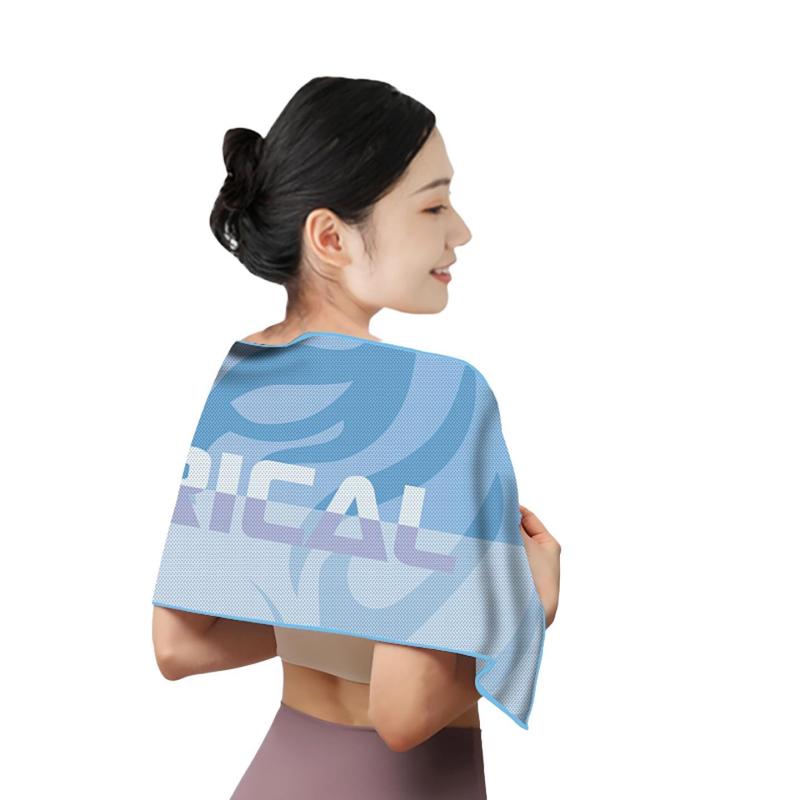 スポーツタオル 冷感タオル 超極細繊維 吸水速乾 ヨガ ジム フィットネス アウトドア 運動会 接触冷感 プリント 100cm×30cm 迷彩 海の生き物