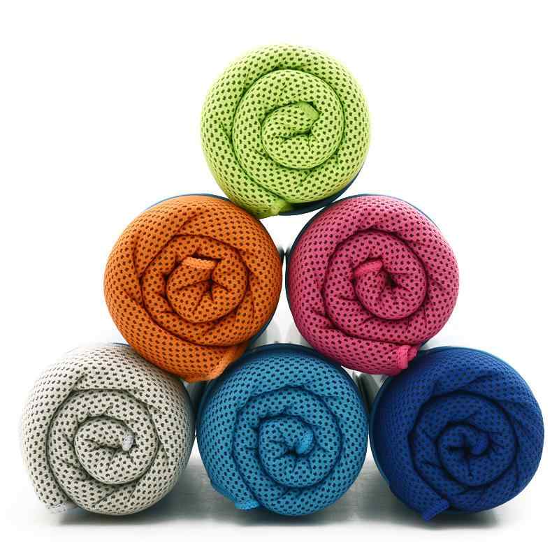 タオル スポーツタオル 接触冷感 クールタオル 冷却 冷感タオル 30 100cm 速乾タオル 運動会 ジム 部活..