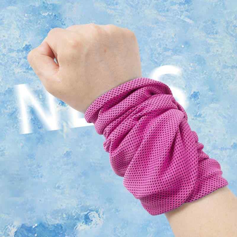 タオル レディース メンズ 接触冷感 スポーツタオル 冷却 クール 速乾 汗拭き 腕拭き 携帯用 冷却タオ..