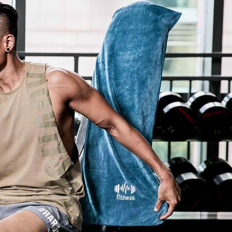 スポーツタオル 汗拭きタオル 極細繊維 トレーニング ジム 運動 ランニング バスケットボール ヨガ ジ..