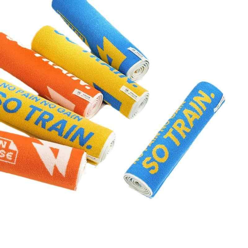 タオル スポーツ レディース メンズ ヨガ ジム 防臭 吸水 速乾 綿 運動用 フェイスタオル 34 110cm 鮮果黄 活力桔 太空藍