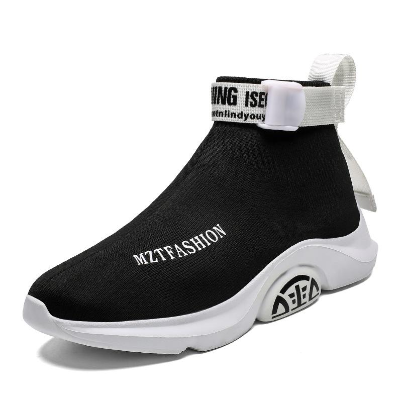 スニーカー メンズ 運動靴 ランニングシューズ 高帮 伸縮性 メッシュ 軽量 普段使い スポーツ 春