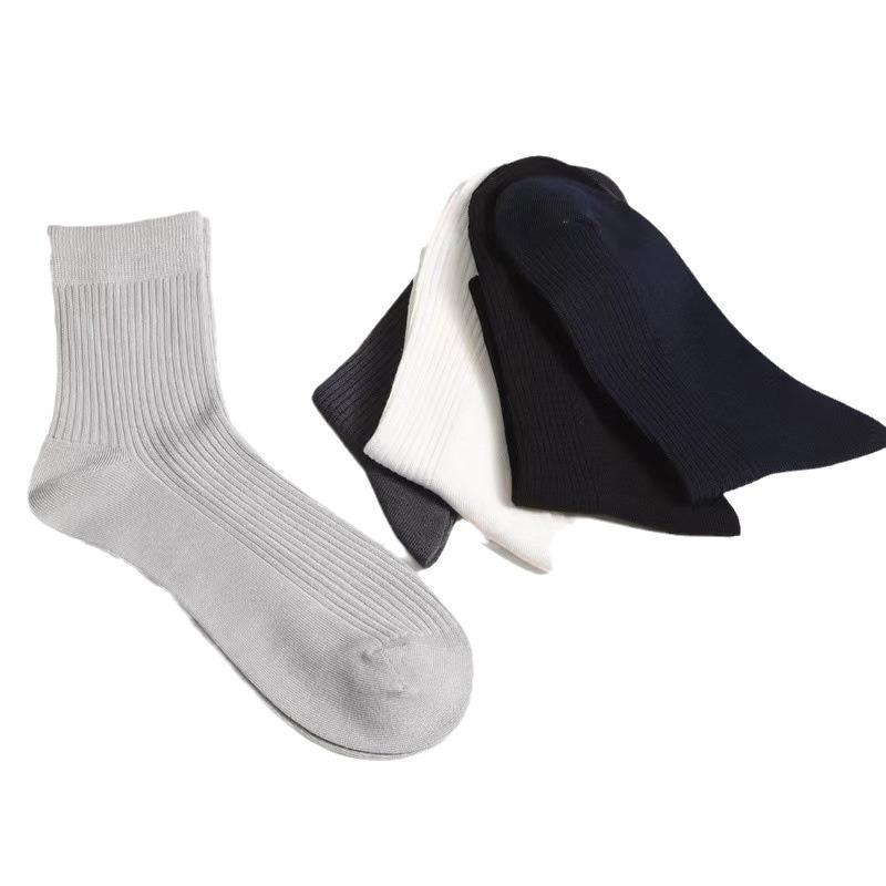 靴下 メンズ 男性用 桑蚕糸 ソックス 薄手 通気 防臭 ビジネス フォーマル 紳士 中筒 オールシーズン 無地