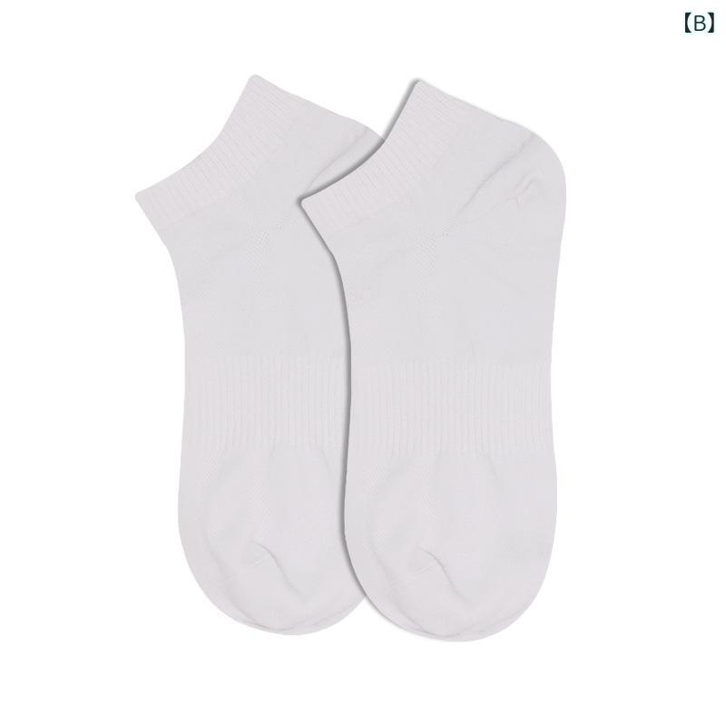 LINEAR shopの靴下 メンズ 男性用 春夏 薄手 無地 リブ編み 防臭 吸汗 蒸れにくい ショート丈 スニーカーソックス スポーツ カジュアル 普段使い 綿 混紡 浅履き 25-27cm(x3)｜アングル3