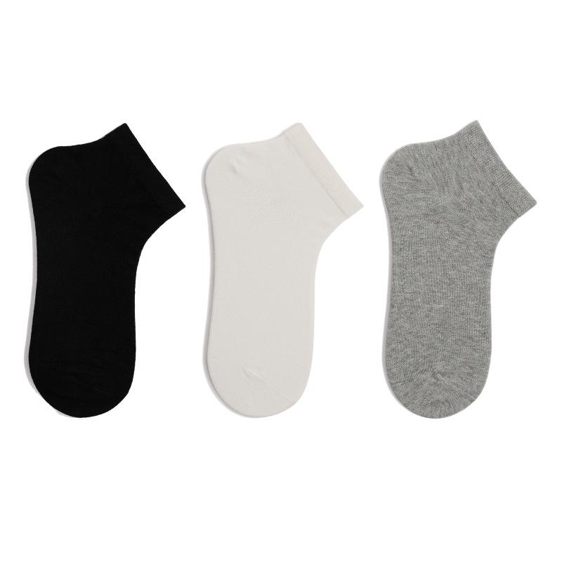 靴下 メンズ レディース 春夏秋冬 防臭 吸汗 薄手 ショートソックス コットン 3色7足セット