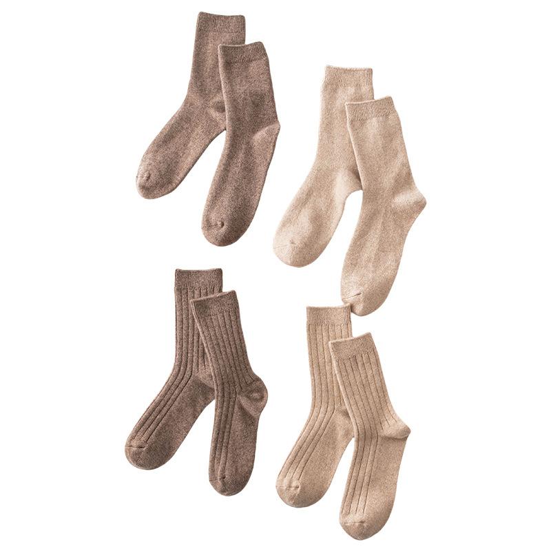 靴下 ソックス メンズ レディース 羊毛 羊毛 ニット 厚手 防寒 あったか ミドル丈 滑り止め 吸汗 防臭 ..