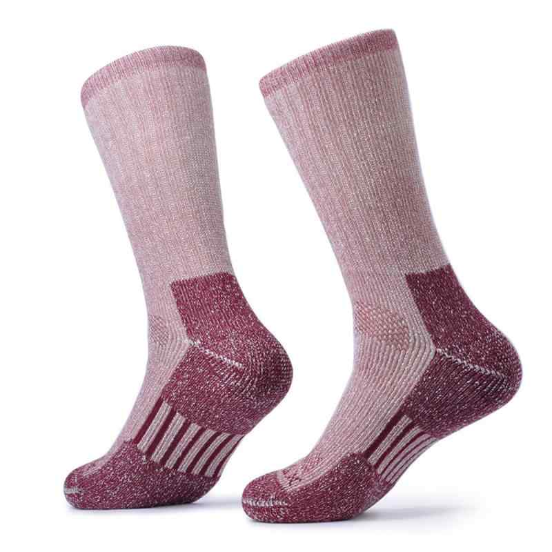 靴下 メンズ 男性用 アウトドア 登山 厚手 ウール混紡 ソックス 2足セット 防摩擦 通気性 スポーツ 秋..