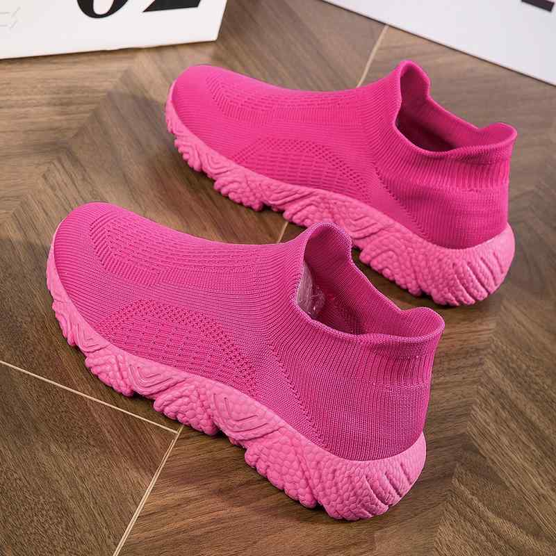 スニーカー メンズ レディース ローカット ソックス シューズ スリッポン カジュアル ランニング シューズ 全黒 黒白 ローズ 蛍光グリーン 通気性 軽量 防滑 暖かい 耐摩耗 吸汗 クッション性