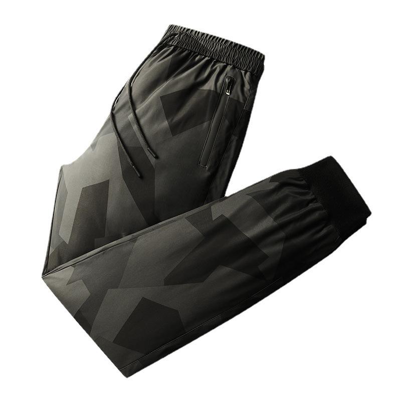 楽天LINEAR shop羽毛パンツ メンズ 男性用 ダウンパンツ 90％ダウン 中綿パンツ 極暖 厚手 ストレート あったか 暖かい 防寒 秋冬 冬 アウトドア 部屋着 普段使い ブラック 黒 グレー 大きいサイズ