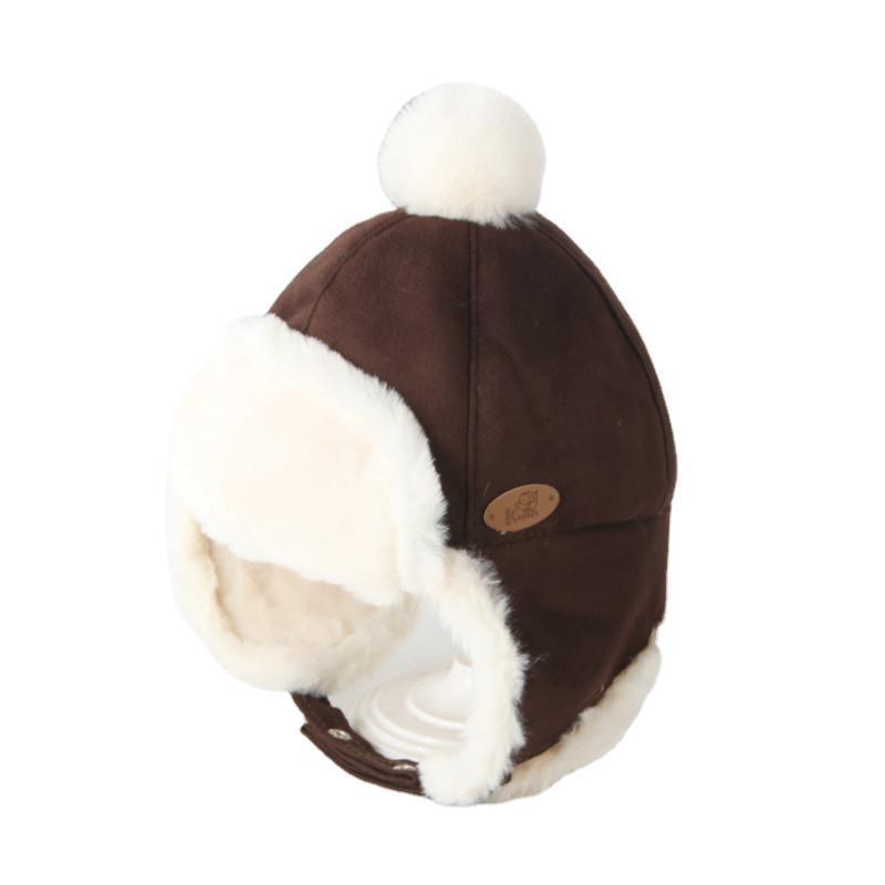 帽子 キッズ ベビー 秋冬 防寒 フライトキャップ 耳当て付き スキー 1歳 2歳 3歳 4歳 暖かい 幼児 男の子 女の子 コーヒー色 グレー ベージュ・カテゴリ: ニット帽・対象: ベビー.キッズ・素材: スエード・主素材: スエード調生地・混紡率: 71～80%・-混紡率: 31～50%・色: コーヒー.キャメル.グレー・つば: 無し・トップ: ラウンド