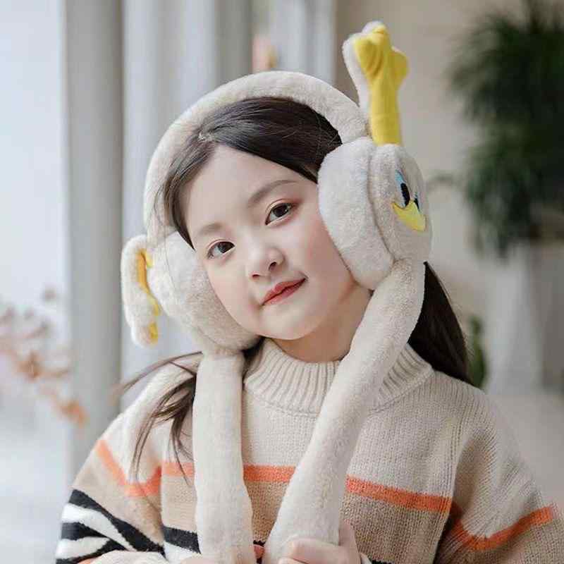 イヤーマフ 子供用 秋冬 防寒 耳当て キッズ ベビー かわいい 動物 キャラクター あったか グッズ(x12)