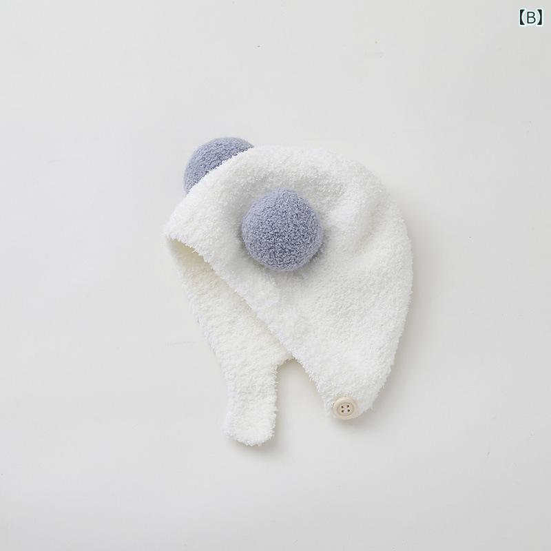 ニット帽 ベビー キッズ 子供 珊瑚绒 秋冬 防寒 保温 耳当て付き かわいい 男の子 ...