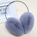 イヤーマフ レディース メンズ 防寒 耳カバー 耳あて 後ろ掛け ふわふわ ファー風 イヤーウォーマー 秋冬(x2)