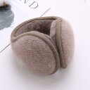 イヤーマフ メンズ レディース 防寒 ニット 後ろ付け 耳当て イヤーウォーマー 防風 秋冬 男性用 女性用 カーキ ブラック コーヒー(x4)