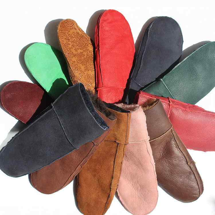 手袋 レディース 女性用 冬用 レザー 革 指なし手袋 ミトン 暖かい 防寒 グローブ(x2)