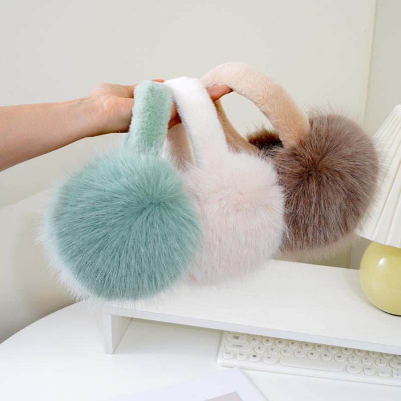 イヤーマフ メンズ 防寒 イヤーウォーマー 厚手 フリース 無地 シンプル かわいい 淡ピンク 濃いピンク ブラウン 淡いカーキ ブルーグレー ホワイト ブラック グリーン パープル ベージュ グレー ダークブラウン スキー アウトドア