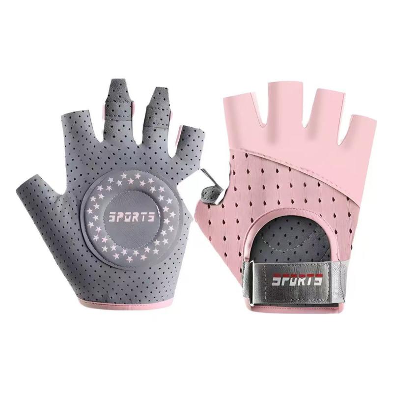 手袋 レディース スポーツグローブ 接触冷感 滑り止め付き 指なしタイプ 筋トレ サイクリング 釣り ヨガ 春夏