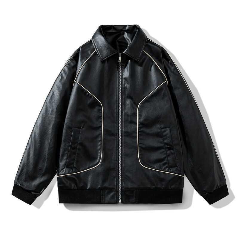 Other - ジャケット メンズ 男性用 ブルゾン スタンドカラー 薄手 アウター トップス 大きいサイズ 野球 春秋 カジュアル ゆったり カーキ 黒
