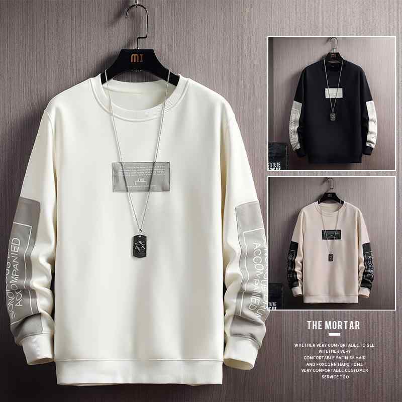 スウェット メンズ トレーナー 長袖Tシャツ 韓国 プルオーバー トップス M L XL 2XL 3XL 4XL ポリエステル カジュアル スポーティー 春・スタイル: 韩版・タイプ: プルオーバー・襟の形: ラウンドネック・袖丈: 長袖・フード: 有り・・素材: ポリエステル95%・柄: 文字・フィット: ゆったり・対象: 青少年.成人・対象性別: 男性・カテゴリ: トレーナー/フリース・カラー: ホワイト.カーキ.ブラック.裏起毛ホワイト.裏起毛カーキ.裏起毛ブラック・サイズ: M.L.XL.2XL.3XL.4XL