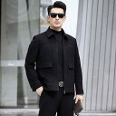 コート メンズ 男性用 ウール テーラード 紳士服 ビジネス カジュアル ゆったり 暖かい 黒 無地 秋冬