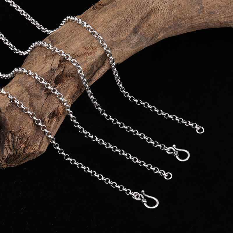 ネックレス メンズ レディース シルバー925 レトロ タイシルバー パールチェーン リング 男女兼用 ヒッ..