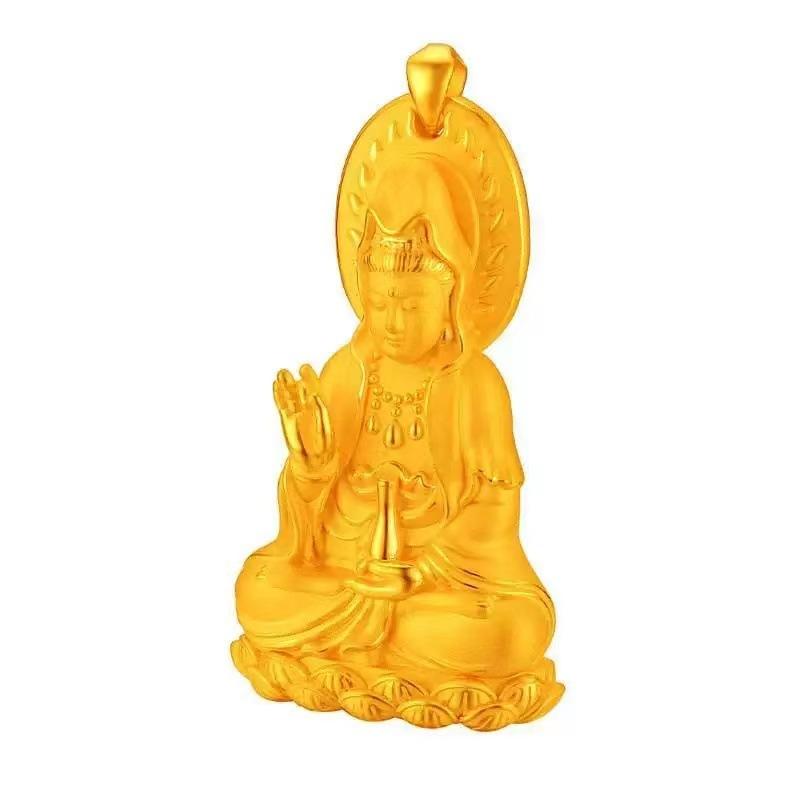 ネックレス メンズ 観音菩薩 ペンダント 民族風 幾何学模様 O字チェーン スタイル ユニセックス エレガ..