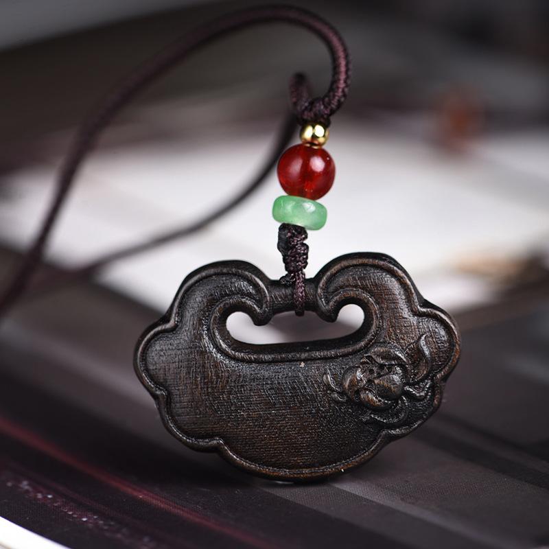 ネックレス レディース メンズ 菩薩 棋 沉香木 如意 ペンダント 文玩 首飾り レトロ アクセサリー