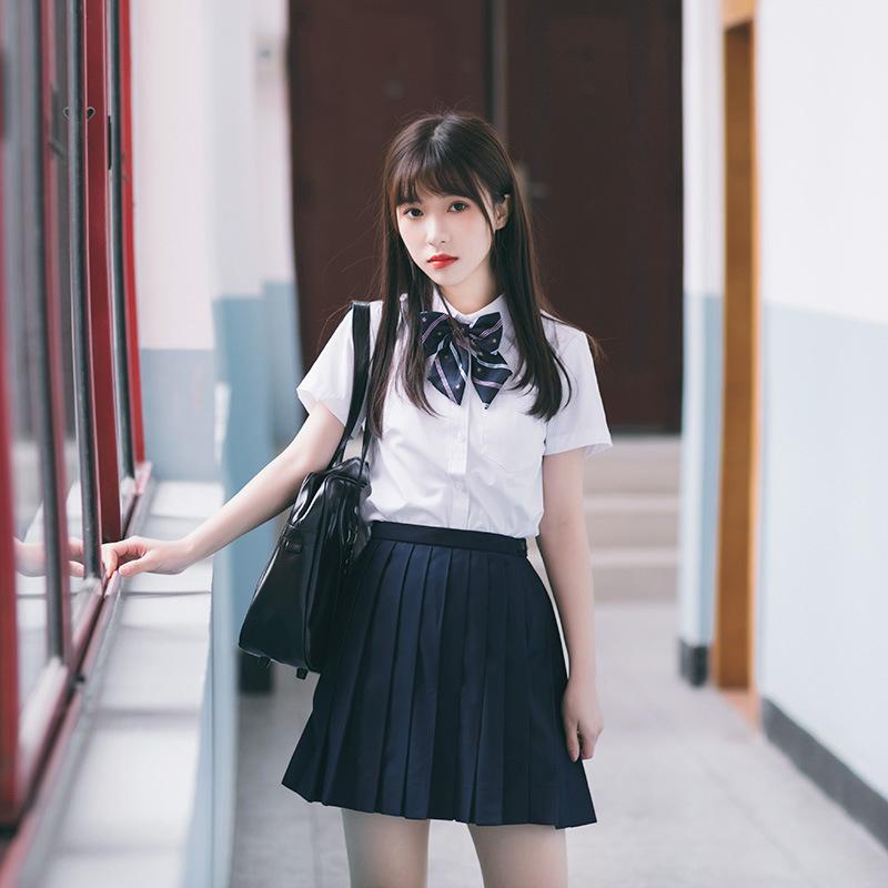 制服 レディース 春夏 半袖 スカートセットアップ JK制服風 女子高生 学生服 セーラー服 上下セット プリーツスカート 学院風 風 コスチューム 10代 20代